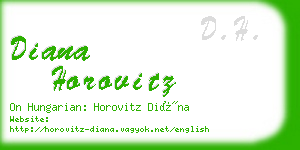 diana horovitz business card